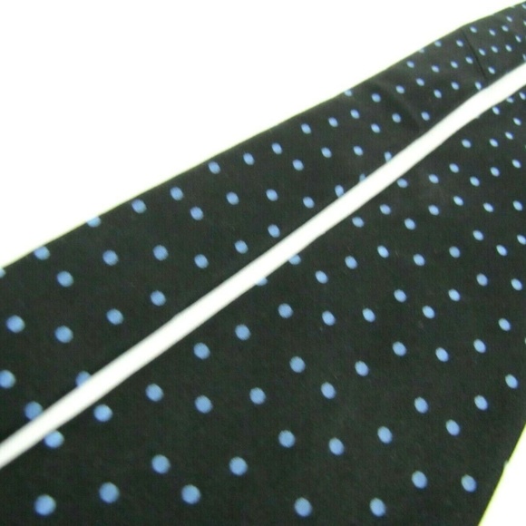 ROBERT TALBOTT Tie Dark Midnight Blue Polka Dot - Picture 7 of 8